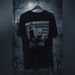 🪦 Stephen King Horror Classic Tee – Pet Sematary 🐈⬛